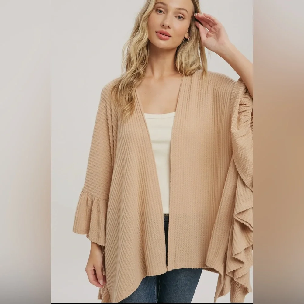 FINAL PIECES!!!! ($16) Ruffle Hem Cardigan - Picture 6 of 8